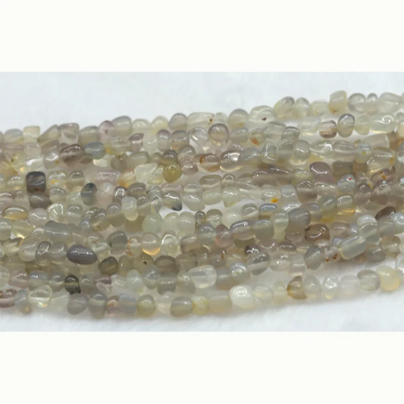 Бусины с натуральным белым и серым агатом свободные бусины 3-12 мм Размер 15 дюймов