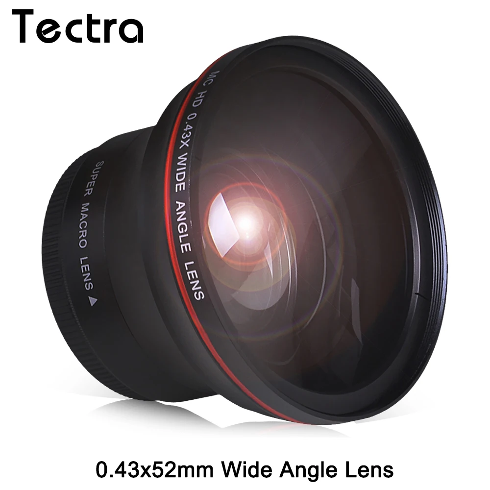 52MM 0.43x Professional HD Wide Angle Lens with Macro Portio