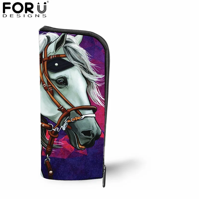 L4334D FORUDESIGNS/3d рюкзаки с рисунком лошади для Дети Мальчики Школа сумка дети ежедневно сумки для школы 3 шт./компл. Crazy Horse Рюкзак - Цвет: L4334D