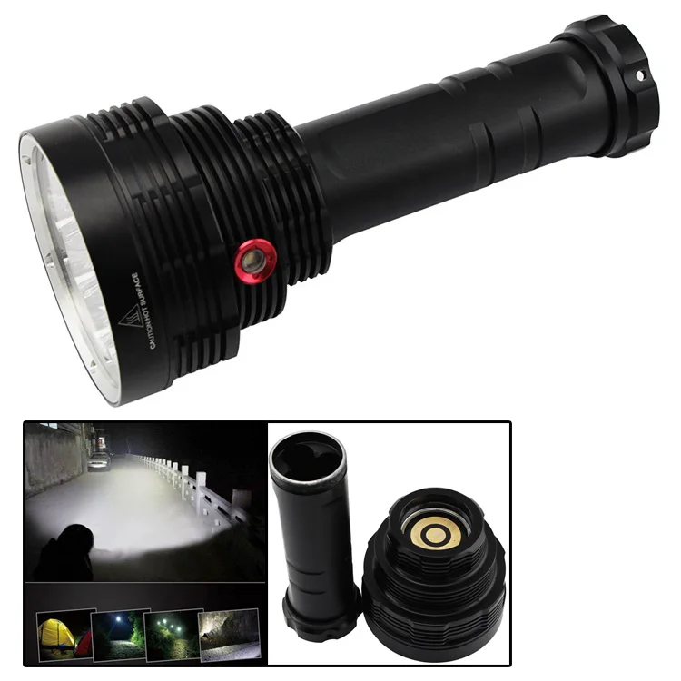 

Anjoet Super bright 16T6 20000 lumens flash light 16*XM-L T6 LED Flashlight For Hunting Camping Use Torch 18650 Battery