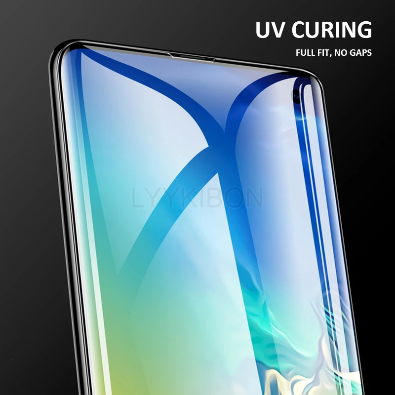 УФ закаленное Стекло для samsung Note 9 8 S6 S7 край 5D полный жидкий клей Экран протектор для samsung Galaxy S10 S9 S8 рlus lite
