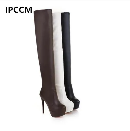 IPCCM/Брендовые женские сапоги сезон весна-осень пикантные модные ботфорты из