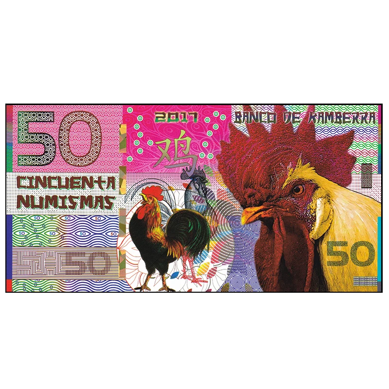 Kamberra набор 11 шт. 50 нот Numismas 2009 2019 КИТАЙСКИЙ ЛУННЫЙ год полимерный UNC оригинальный