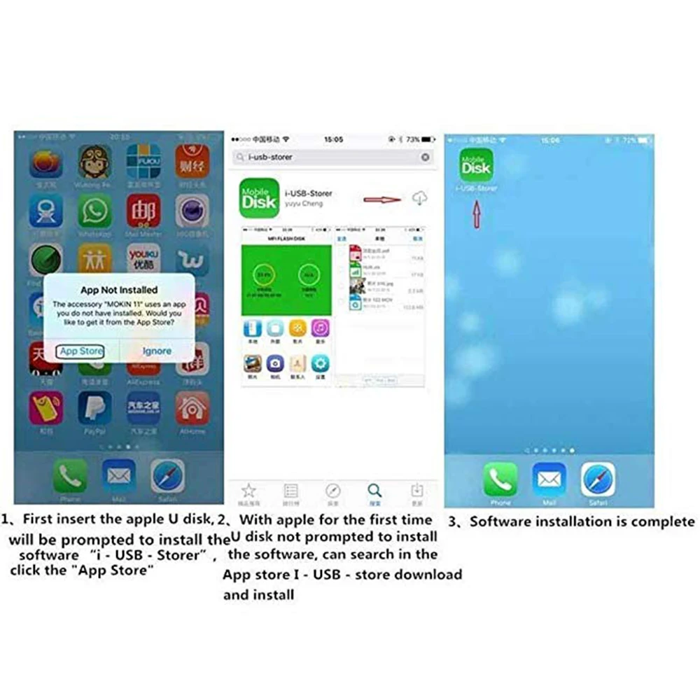 USB флэш-накопитель, 3 в 1 OTG флеш-накопитель USB 3,0 32 ГБ, для iPhone 6/6s 6plus iPhone7 iPad Android мобильных телефонов и компьютеров флешки