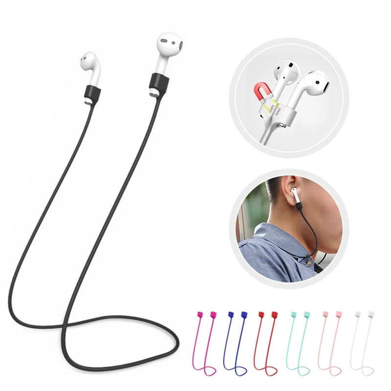 Магнитный ремешок для наушников Airpods защиты от потери шнурок Беспроводная Bluetooth