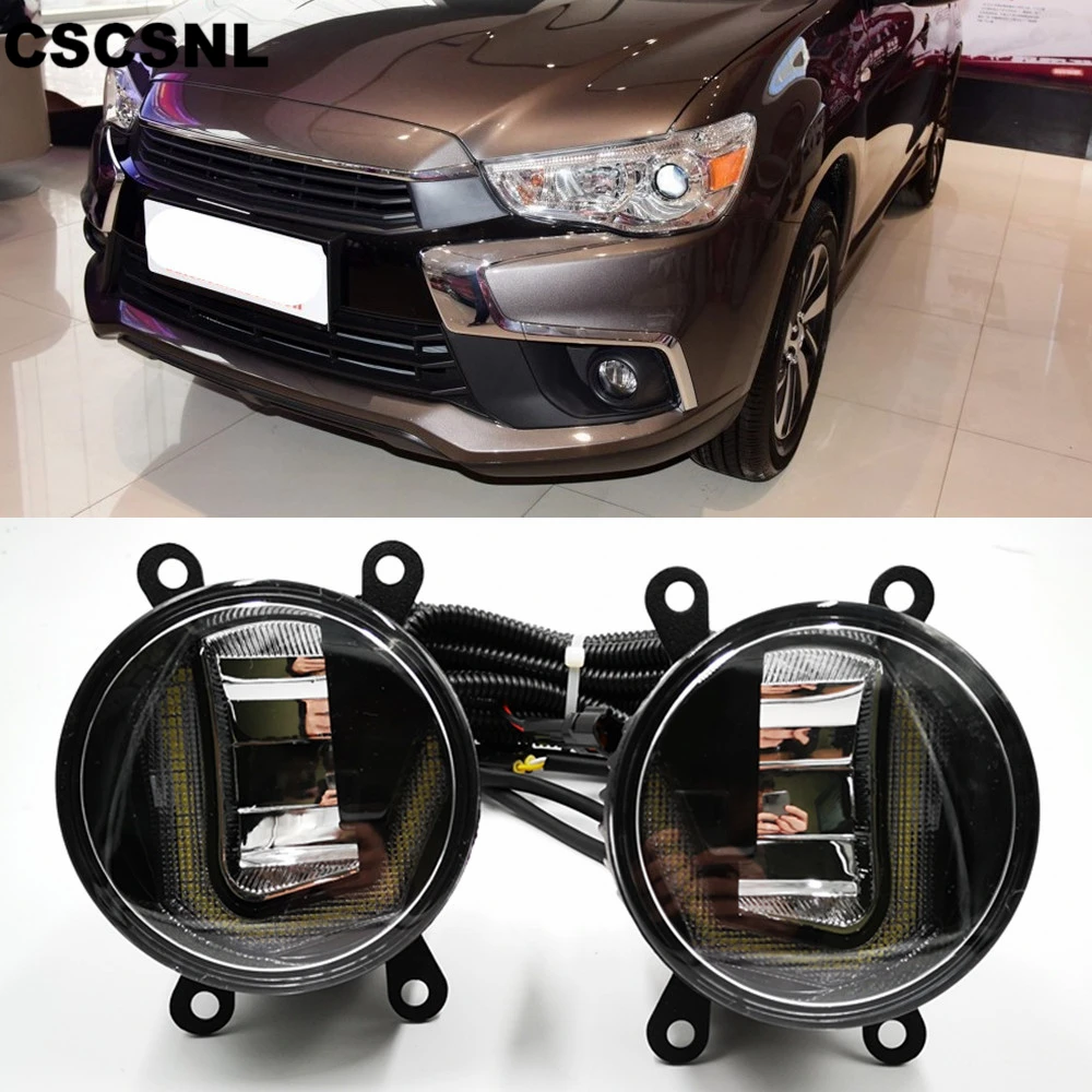 Автомобильные светодиодные фары 3 в 1 для Mitsubishi ASX 2011 2018 DRL дневные ходовые огни