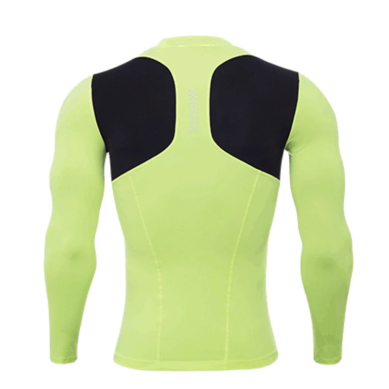 Футболка реглан с длинным рукавом Мужская компрессионная футболка для бега