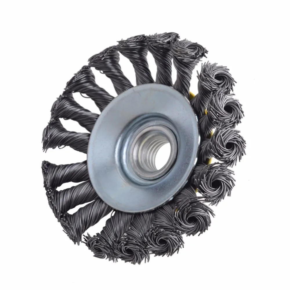 Завязанный твист Провода колеса Кисточки 4-X 5/8 дюйма-11 UNC резьбовых беседка для