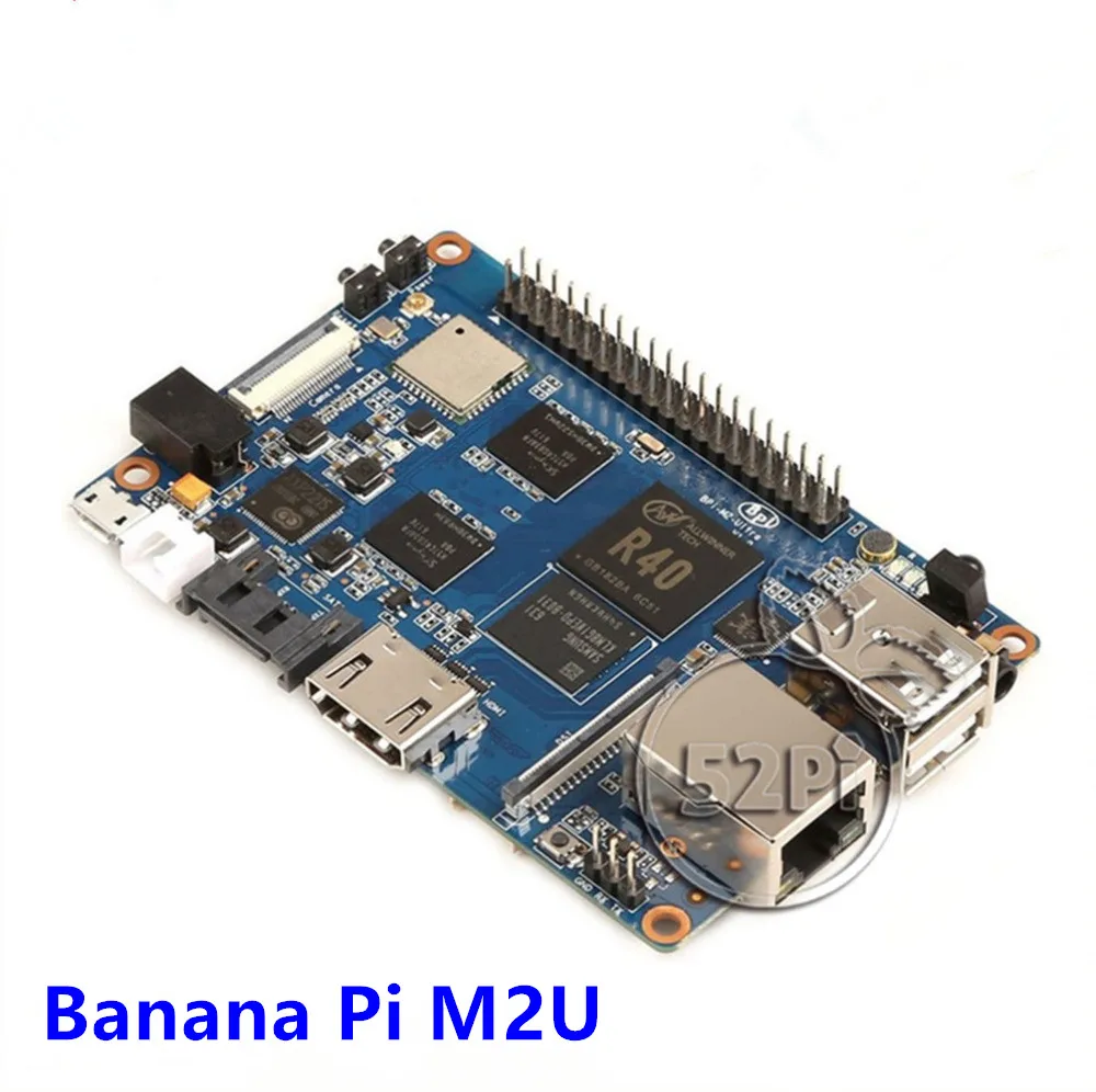 Четырехъядерный процессор банан Pi M2U 2 Гб ОЗУ с SATA Wi-Fi Bluetooth 8 eMMC одна плата 1 шт. 3 дБ |