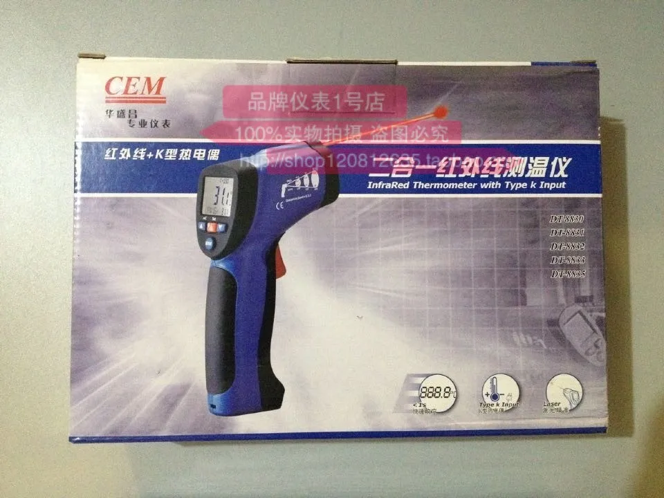 DT-8832 -50 infrared thermometer CEM C to 1370 thermocouple function temperature measuring instrument | Инструменты