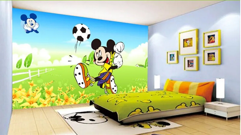 

The custom papel de parede,Cartoon mouse cartoon children background wall,living room sofa TV wall children bedroom wall paper