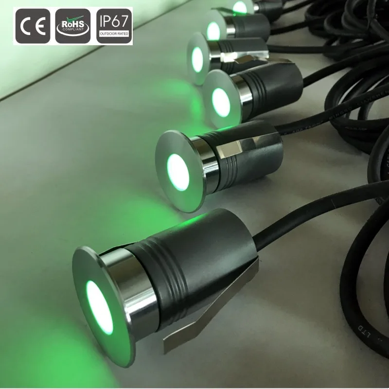 10 шт./лот 4 Вт RGBW 4IN1 LED подземный свет IP67 ступенчатый 12В 24В лестничная лампа