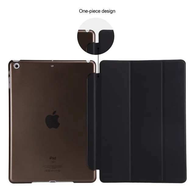 Популярный чехол для ipad Air модели A1474 A1475 A1476 retina, ультра тонкий чехол для ipad Air 2013 - Цвет: Black
