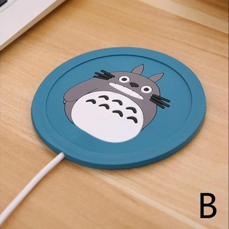 Мультяшный USB теплый коврик для чашек электрическая изоляция подставка кофе чая