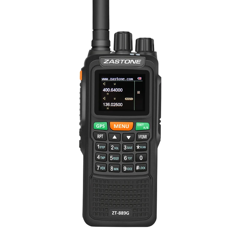 889G ZASTONE ZT-889G gps SOS портативная рация 10 Вт 3000 мАч VHF/UHF 400-520/134-174 МГц 999CH радиопередатчик - Цвет: 889G