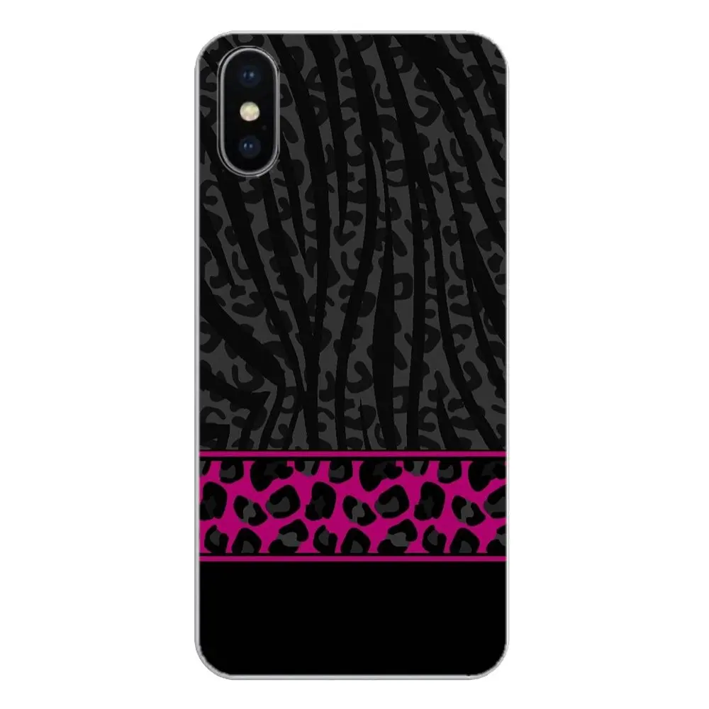 Black and Pink Leopard Art Collage Print Silicone Phone Bag Case For Xiaomi Mi A1 A2 5X 6X 8 lite SE Pro Max Mix 2 2S 3 Mi5 Mi5S |