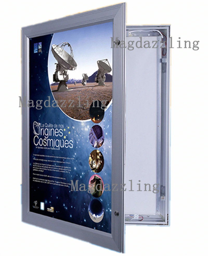 Запираемая наружная Водонепроницаемая алюминиевая рамка размера A0 светодиодный