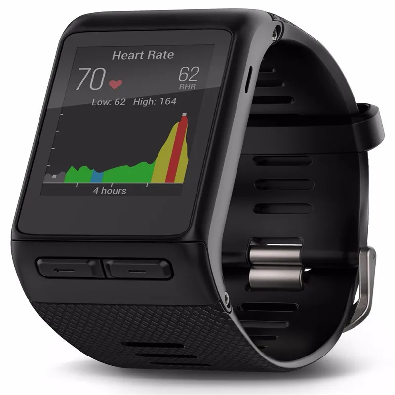 Часы Garmin VivoActive HR с пульсометром черные стандартный размер 010 01605 03 для езды на