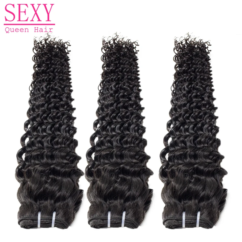 4 Bundles Malaysian Deep Wave With Closure Wavy Unprocessed Virgin Hair |