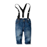 high quality fashion baby boys girls children jeans cowboy pants boys suspender trousers kids overalls girls tirantes