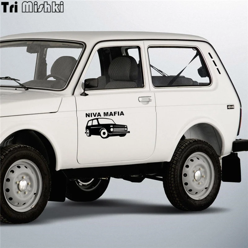 Tri Mishki HZX241 12.2*20см 1 4шт прикольные виниловые наклейки на авто niva mafia 4x4 ваз лада нива