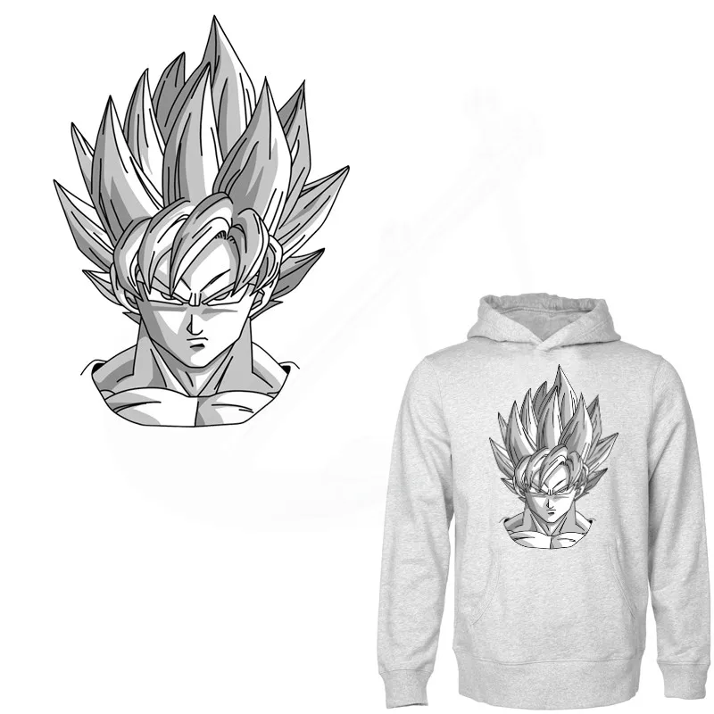 Хит! нашивка Wukong Dragon Ball для одежды, 30*21,5 см, железные нашивки, сделай сам, футболки, платья, термопереводная наклейка