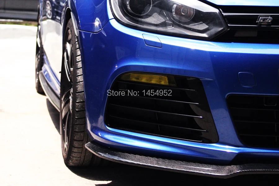 VW GOLF R MK6 Стайлинг &amp CF углеродное волокно передний спойлер SPLITTER NICE FITMENT!