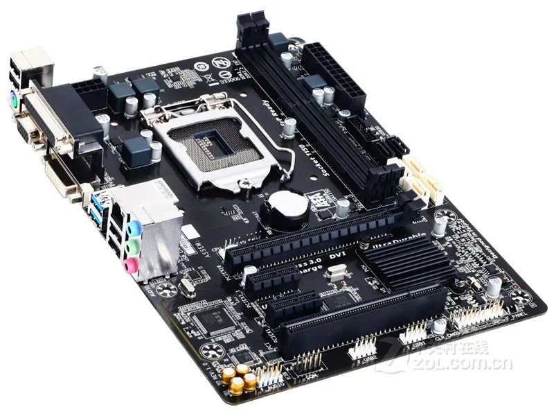 Десктопная Материнская плата Gigabyte LGA 1150 DDR3 GA-B85M-D3V-A USB2.0 USB3.0 16 ГБ б/у материнская для