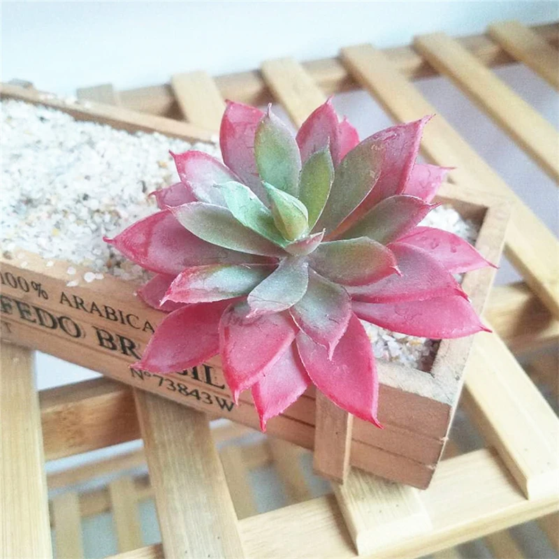 

1 Pc Drip Lotus Faux Realistic Artificial Succulent Greenhouse Small Plants Unpotted for Home Garden Decoration