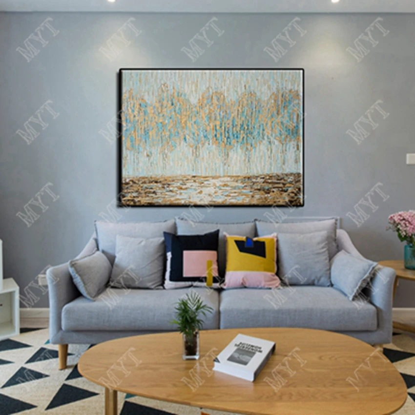 Дешевле ручная роспись абстрактные деревья картина домашний декор Настенная