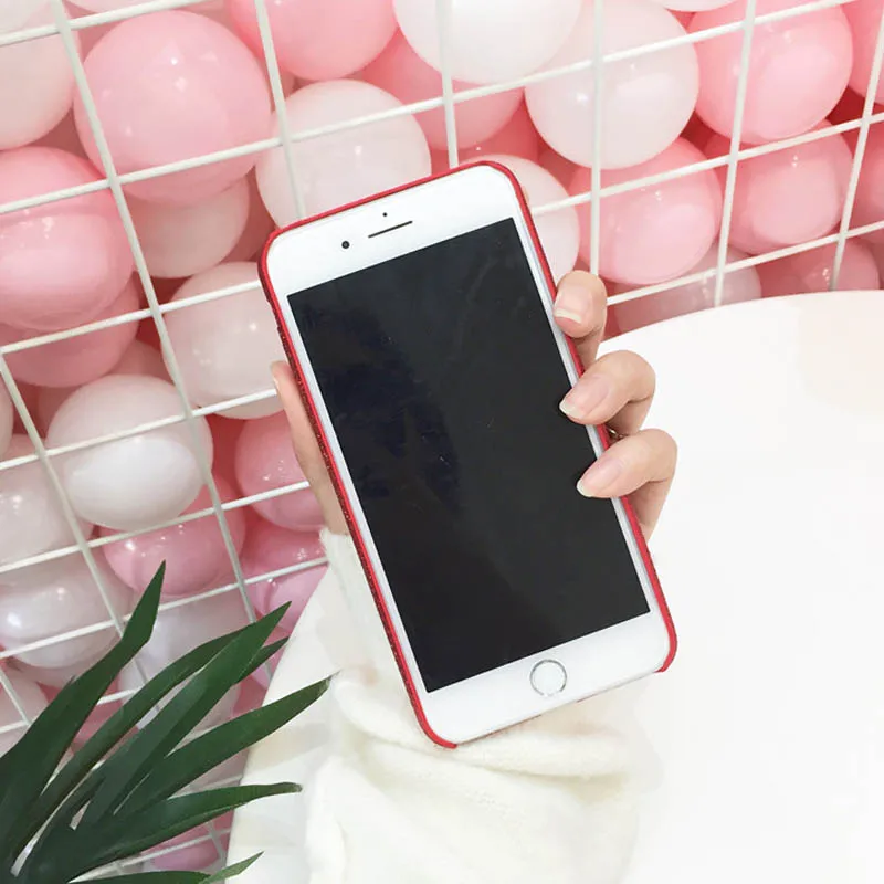 Роскошный яркий чехол с блестками для сотовых телефонов Iphone X iphone 6 6s 6plus 7 8 8plus