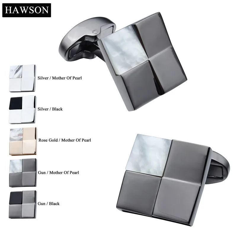 Классические высококачественные разноцветные запонки из камня для французских