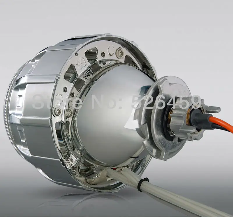 Двойное кольцо линзы проектора BI xenon CCFL Angel с h1 h4 h7 9005 9006 Новый HID светильник