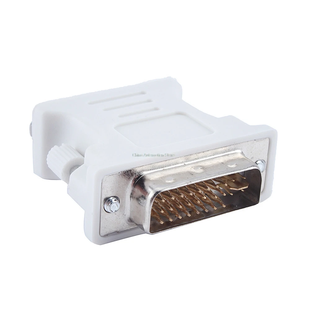 DVI I 24 + 5 Male к HD 15 Pin VGA SVGA Female видеокарта монитор ЖК конвертер адаптер|male male|male to maledvi-i