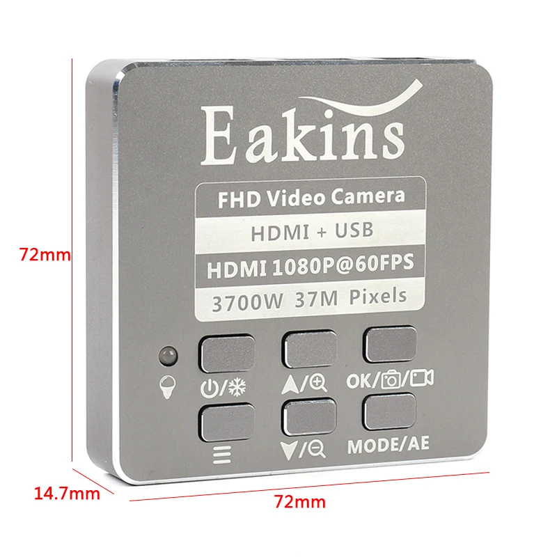 Цифровой микроскоп 37MP 1080P FHD видео HDMI USB камера 180X 300X C крепление объектива
