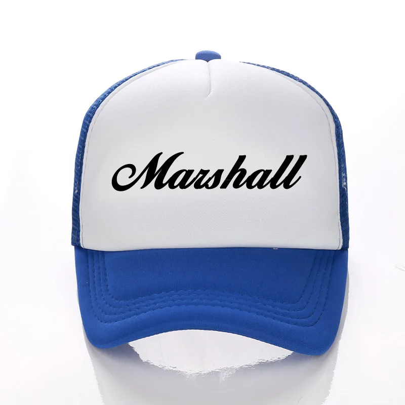 Royal TRUCKER DongKing модная бейсбольная кепка Marshall, бейсболки, регулируемые кепки дальнобойщика, Кепка в стиле рок, хип-хоп, Кепка унисекс, Кепка Дальнобойщика - Цвет: Royal TRUCKER