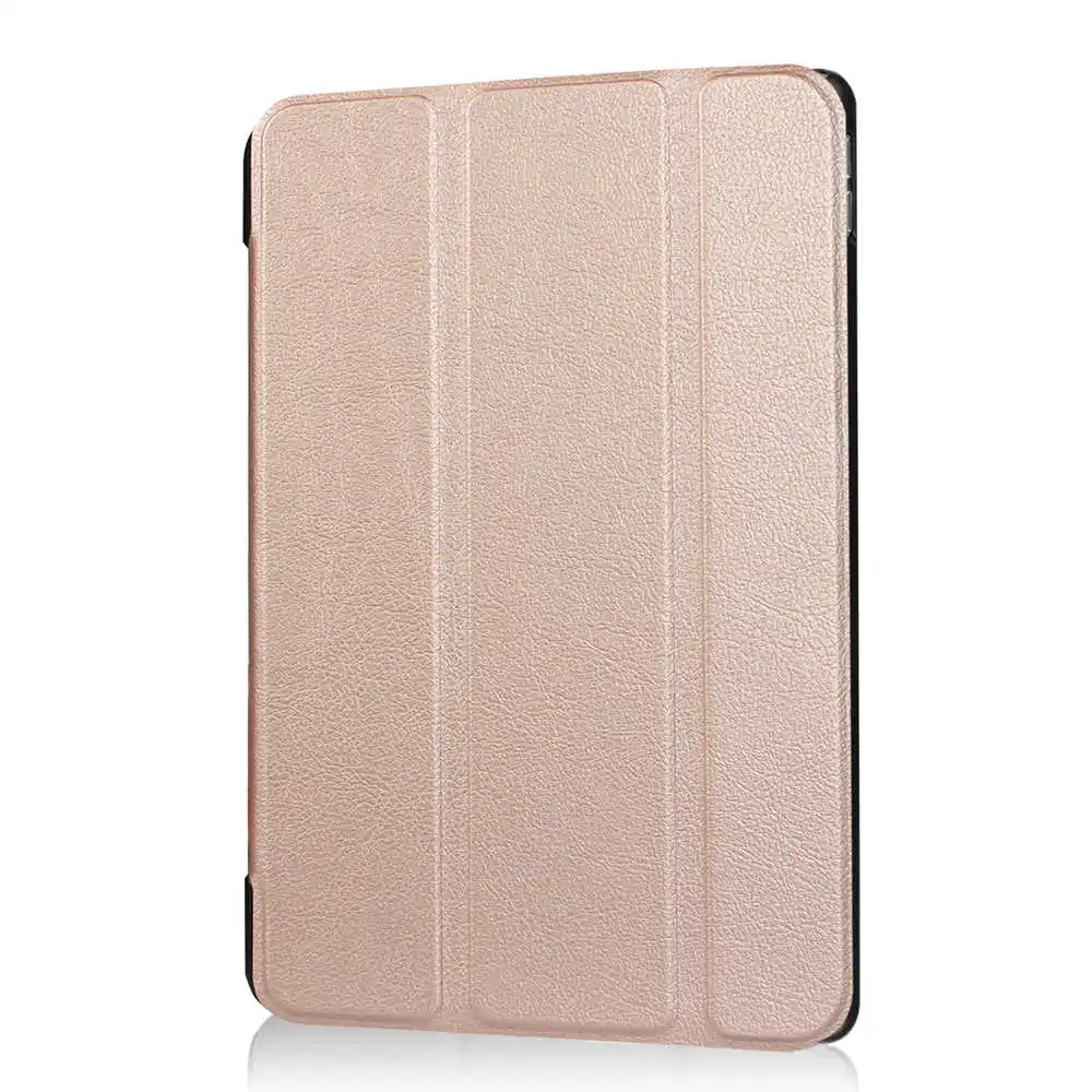 Rose Gold Case Для iPad Pro 10,5 Премиум портативная тонкая перезаряжаемая 7 цветов светодиодный клавиатура с подсветкой Беспроводная Bluetooth клавиатура чехол - Цвет: Rose Gold Case