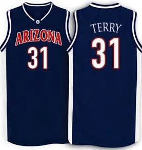 # 31 джейсон терри аризона вилдкэтс баскетбол джерси синий Белый Пользовательские