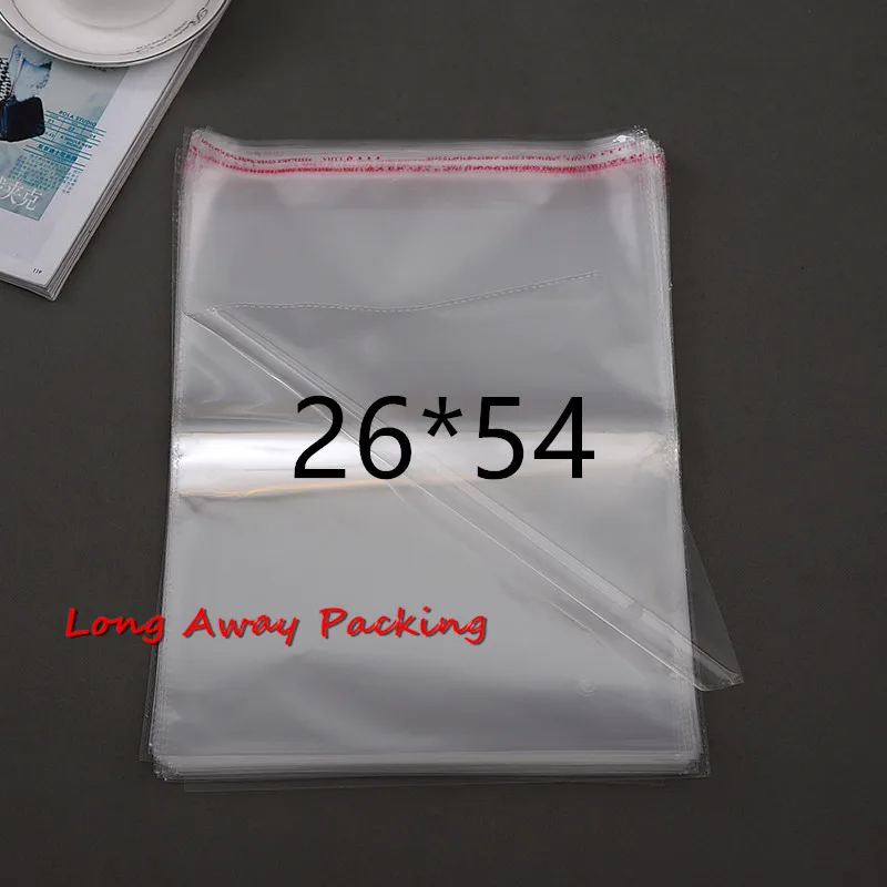

26*54 26*50 + 4 см кристально чистый полиэтиленовый пакет для виолончели самоклеящаяся Печать Opp пластиковые пакеты упаковка для одежды