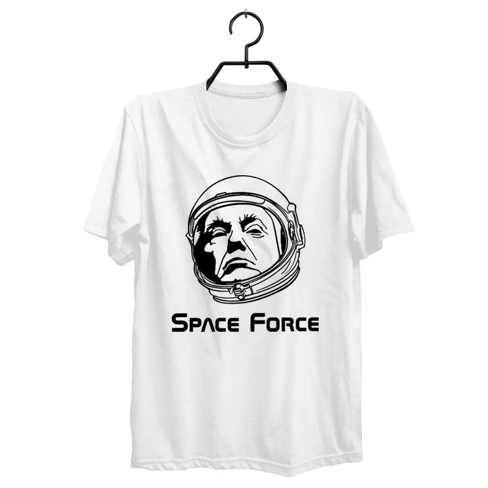 

2019 Short Sleeve Cotton Man Clothing Donald Trump Space Force Funny T-Shirt Trump Born To Kill Space Free Shipping t shirt