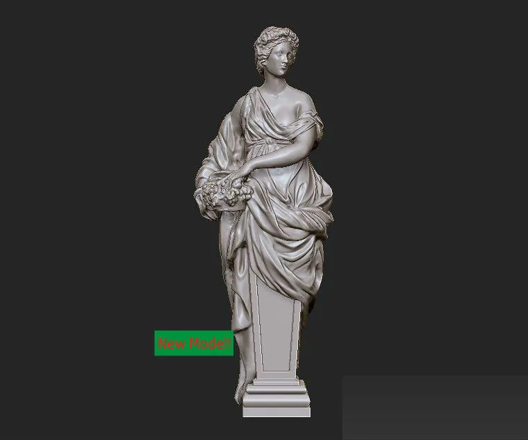 3D модель stl формат твердая вращения скульптура для cnc машинной пружин|3d model stl|model