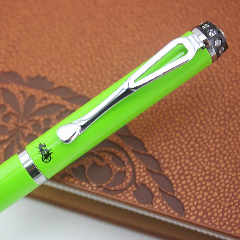 Jinhao 301 гладкий зеленый дополнительный тонкий наконечник 0 38 авторучка Роскошные