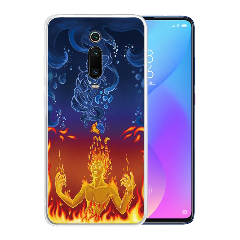 Soft Silicone Clear TPU Case for Xiaomi Mi 9 9T CC9 Pro Note 10 CC9E 8 Lite Mix 3 A3 A2 A1 POCO F1 Cover Flame Heart | Мобильные