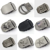 bokadiao canvas belt only buckle alloy metal buckle 4 5 x 6 8cm luxury military army tactical belt buckle with width 3 8cm belts