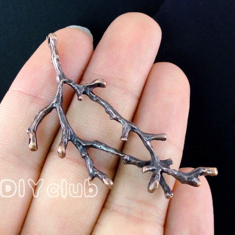 25pcs филиал шармы античное серебро/бронза/медное дерево ветка соединители с