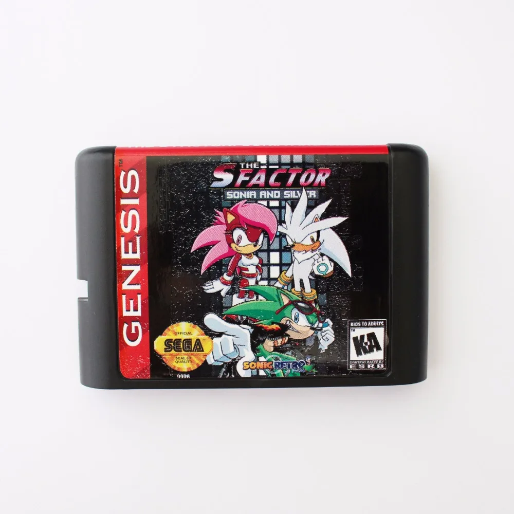 16 бит игровая карта SEGA MD S Factor Sonia и Silver для Sega Mega Drive Genesis|sega md game card|s factorsega games |