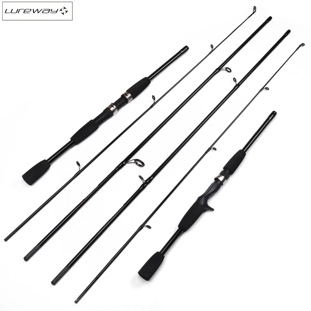 Fishing Rod 2.1M 6.9FT 3Sections Spinning Casting Lure Pole Power M Weight : 1/8 - 3/4oz | Спорт и развлечения