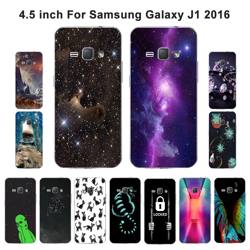 Чехол для Samsung Galaxy J1 2016 J120F мягкий силиконовый чехол из ТПУ с изображением
