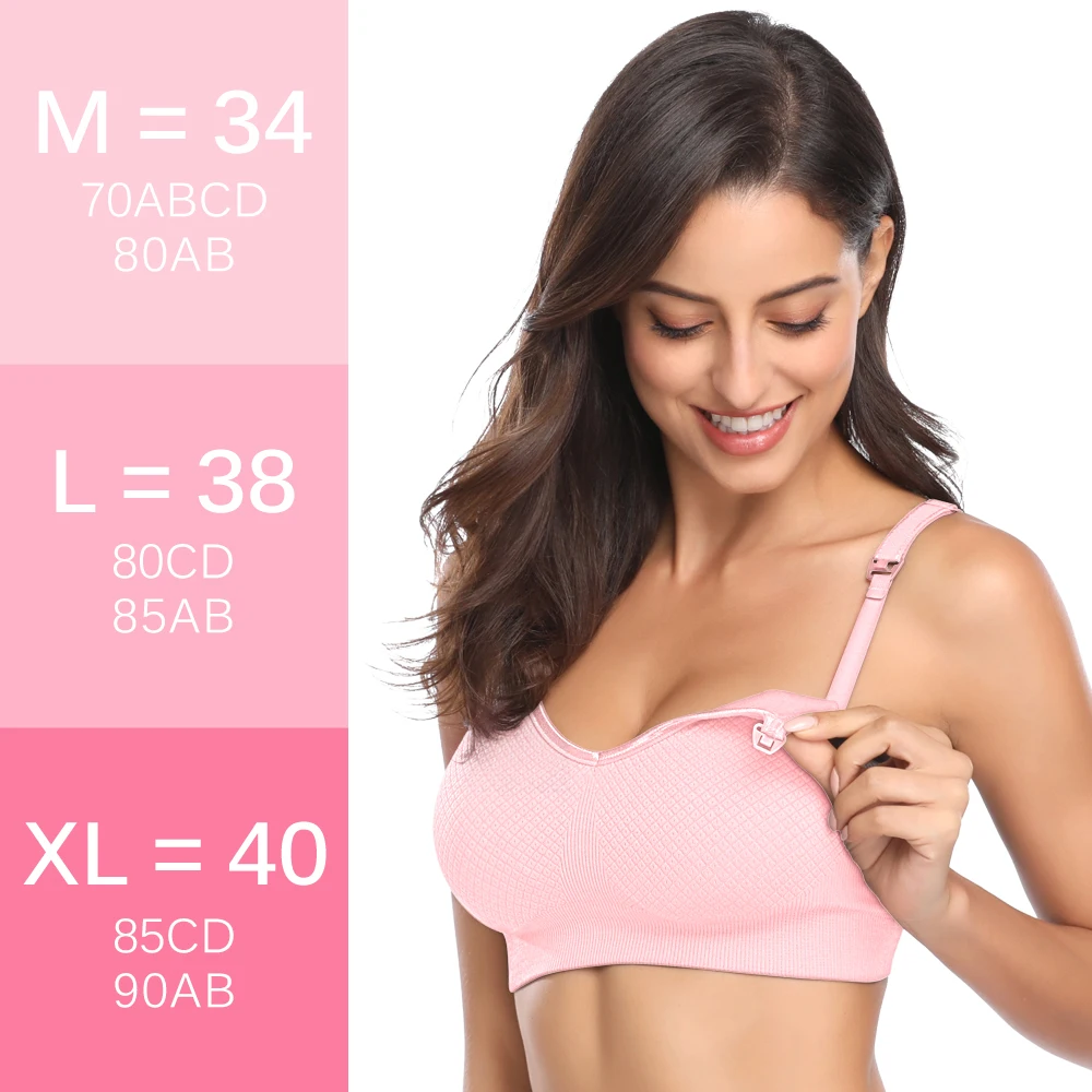 Pink Bra Комплект бюстгальтеров для беременных и кормления беременных кормящих женщин нижнее белье бюстгальтер для кормления грудью soutien gorge allaitement - Цвет: Pink Bra