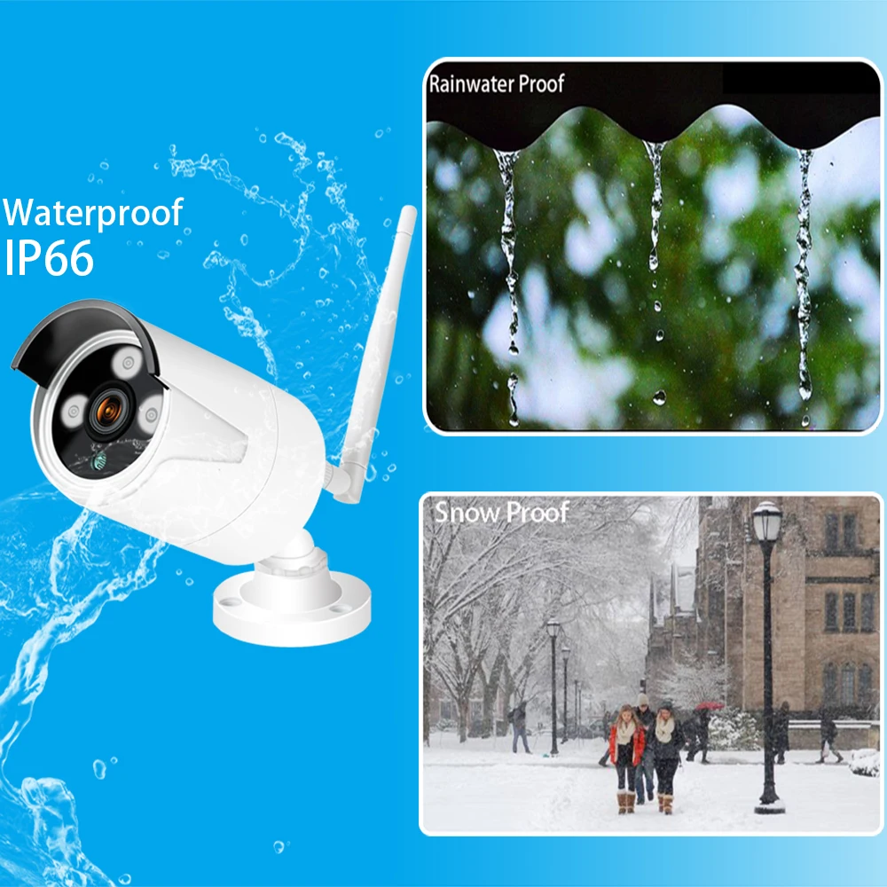 Plug and Play 6CH 1080P HD Беспроводной NVR Kit P2P 720P внутренний наружный IR Ночное Видение